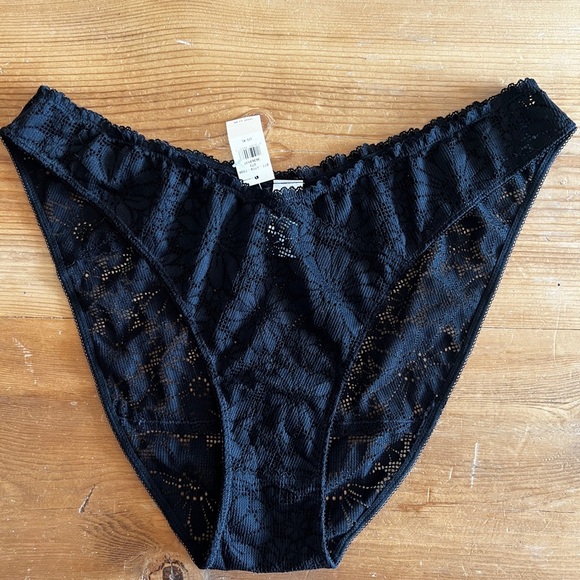 aerie Other - Black Lace Bikini Panties